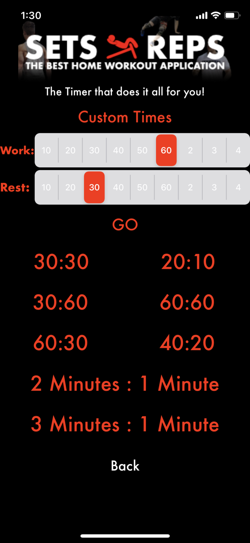 workout timer clock